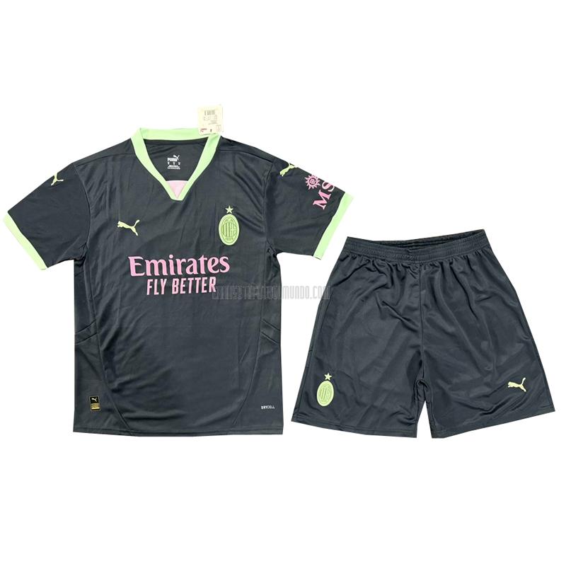 camiseta ac milan niños tercera 2024-25