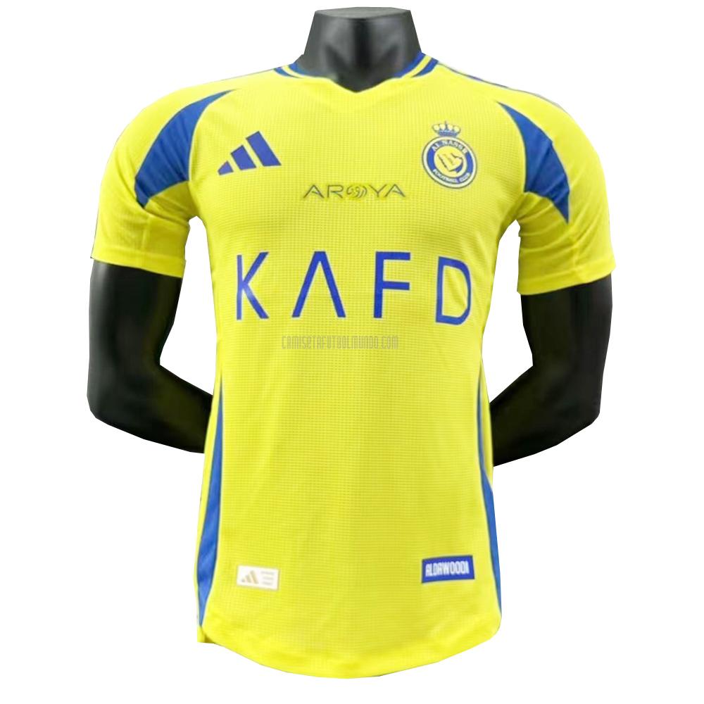 camiseta al-nassr edición de jugador primera 2024-2025