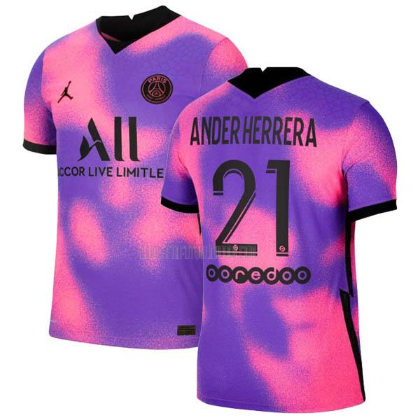 camiseta ander herrera del paris saint-germain del cuarto 2020-2021