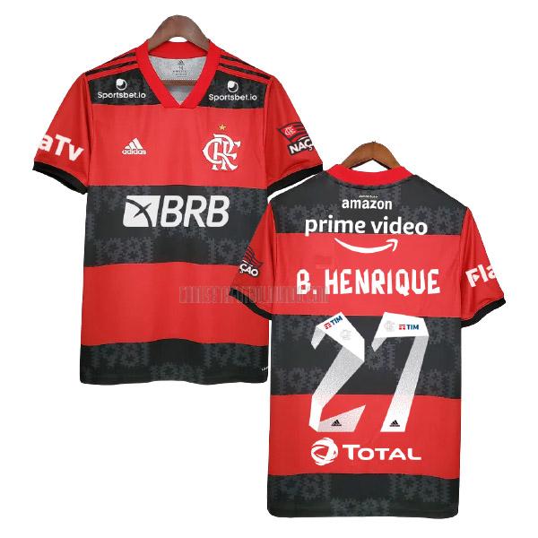 camiseta b.henrique del flamengo del primera 2021-2022