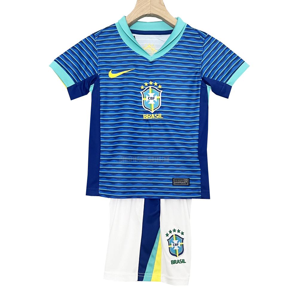 camiseta brasil niños segunda 2024