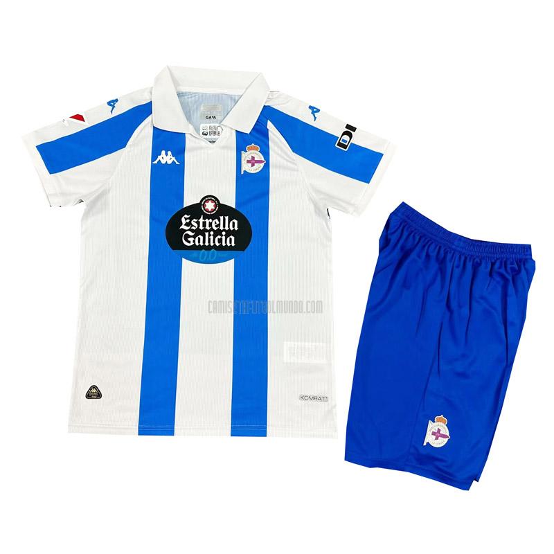 camiseta deportivo la coruna niños primera 2024-2025