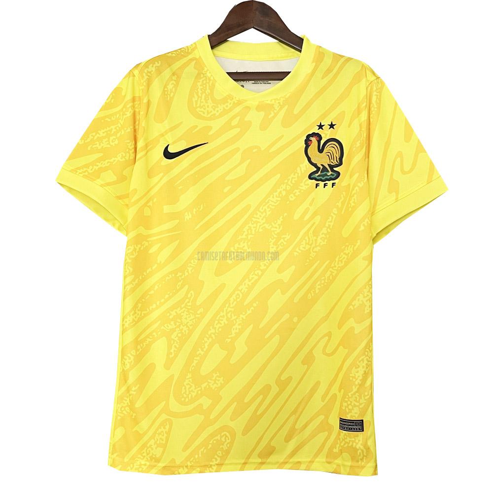 camiseta francia portero amarillo 2024