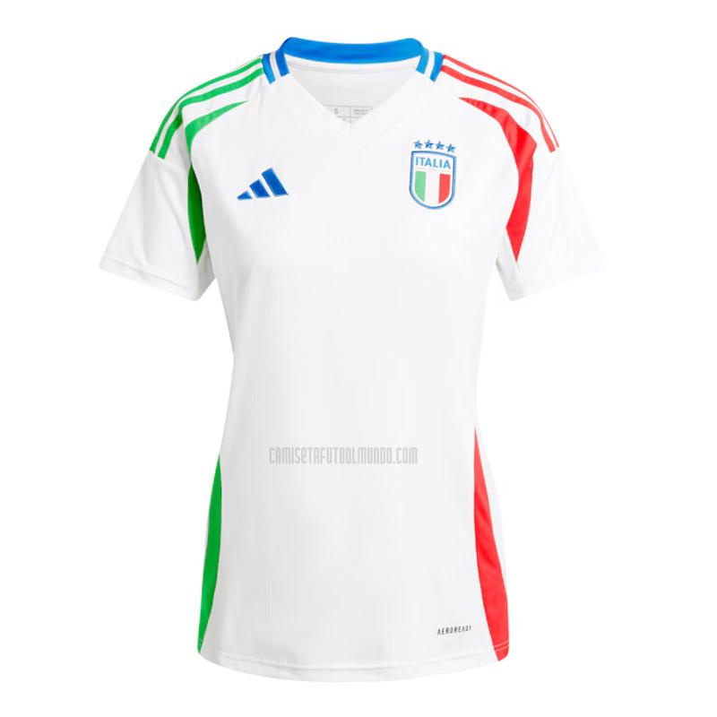 camiseta italia mujer segunda 2024