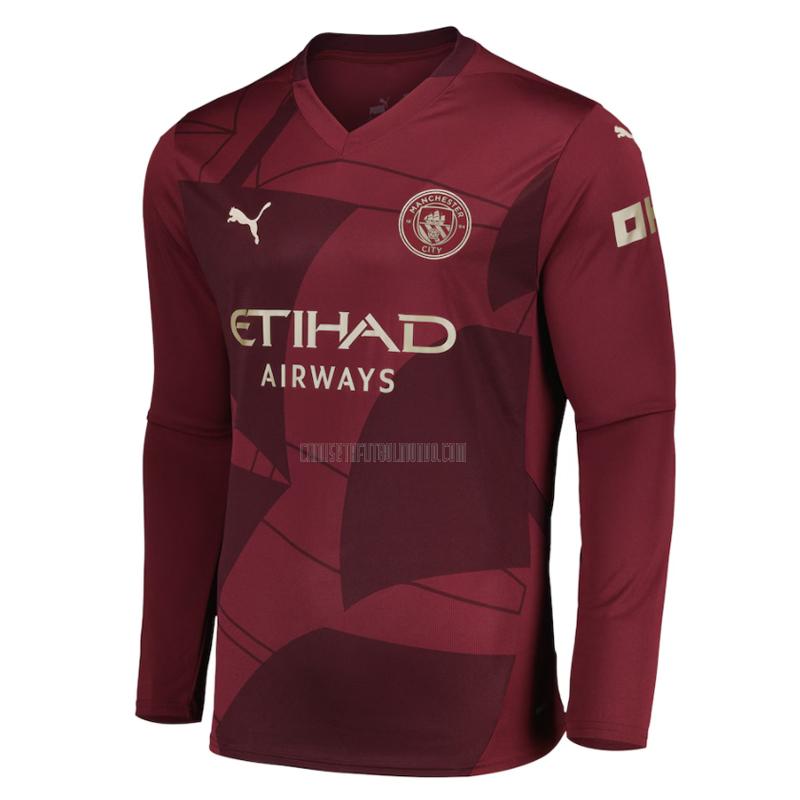 camiseta manchester city manga larga tercera 2024-2025