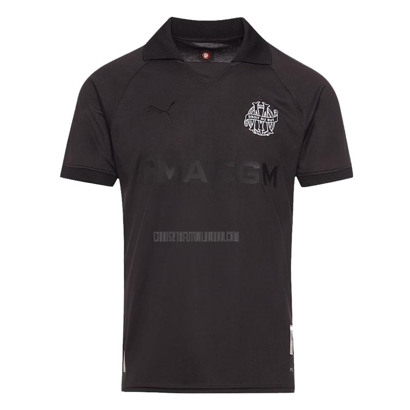 camiseta marseille aniversario negro 2024-25