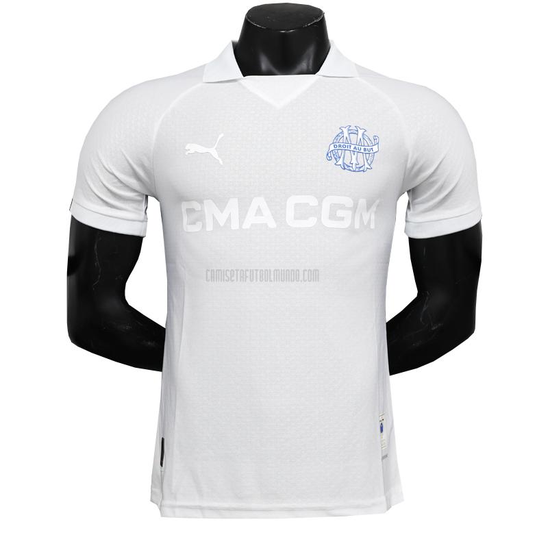 camiseta marseille edición de jugador aniversario blanco 2024-25