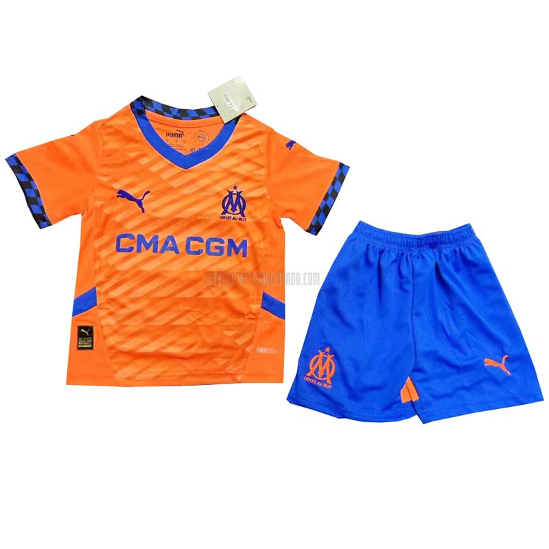 camiseta marseille niños tercera 2024-25