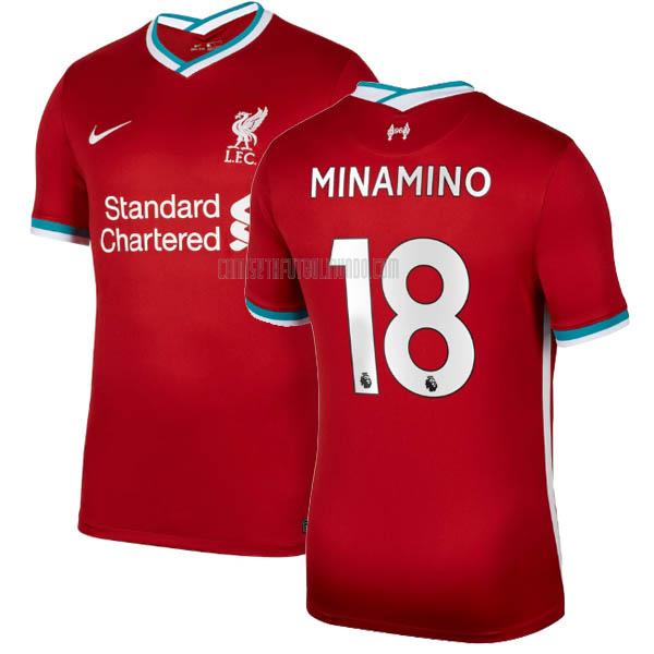 camiseta minamino del liverpool del primera 2020-2021