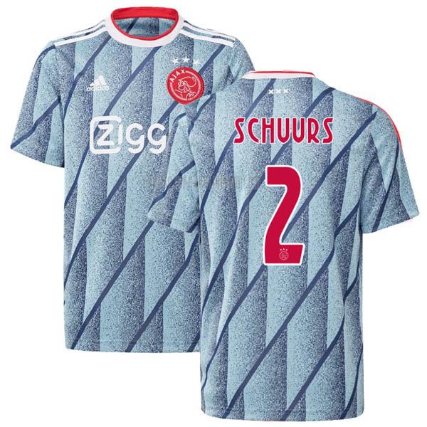 camiseta perr schuurs del ajax del segunda 2020-2021