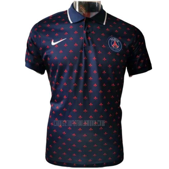 camiseta polo paris saint-germain f azul oscuro 2020