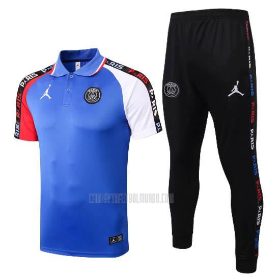 camiseta polo y pantalones paris saint-germain azul 2020-2021