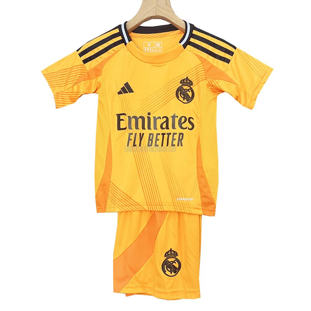 camiseta real madrid niños segunda 2024-2025