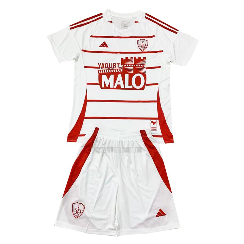 camiseta stade brestois niños segunda 2024-25