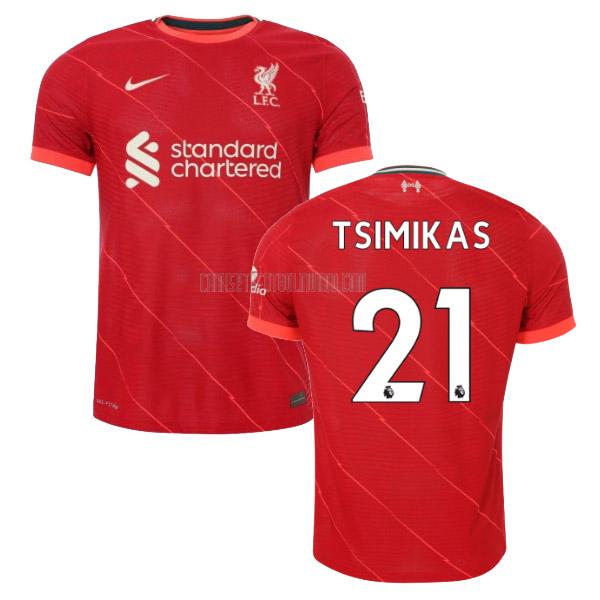 camiseta tsimikas del liverpool del primera 2021-2022