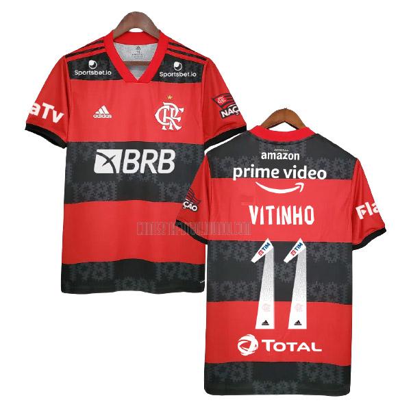 camiseta vitinho del flamengo del primera 2021-2022