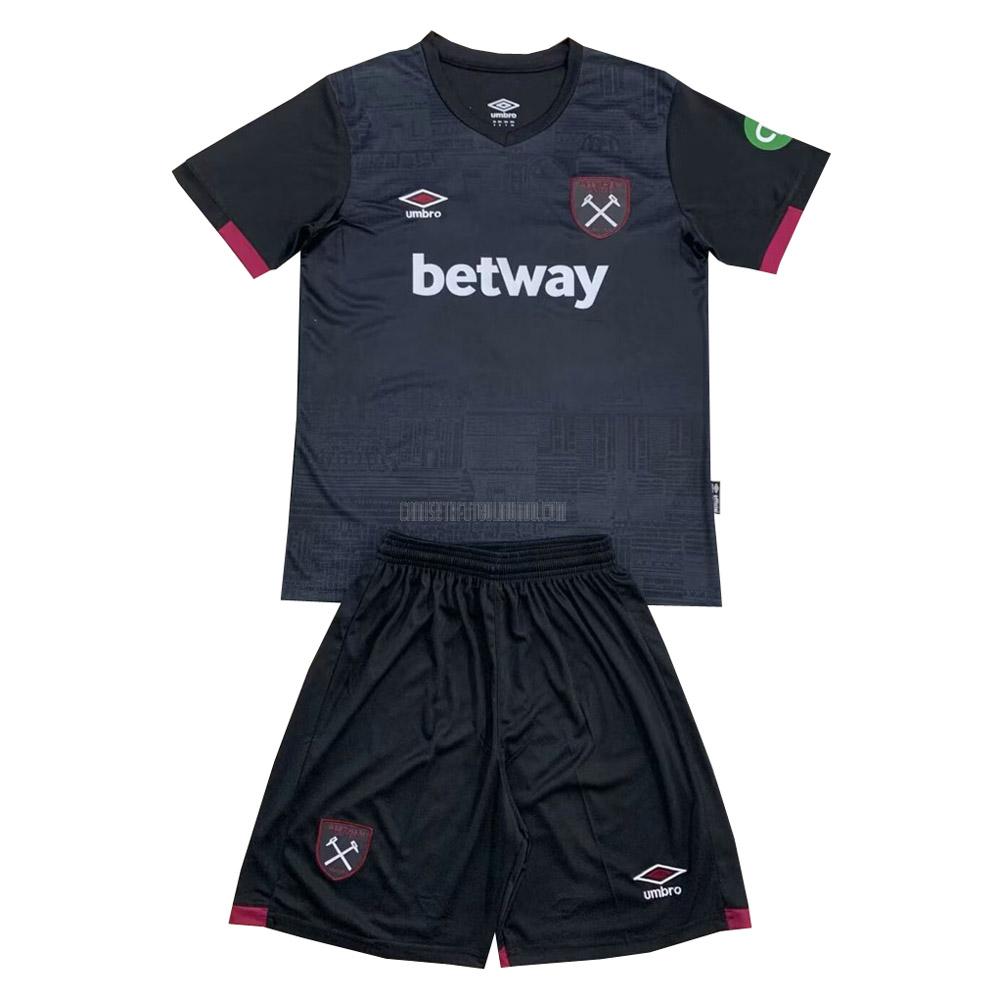 camiseta west ham niños segunda 2024-25