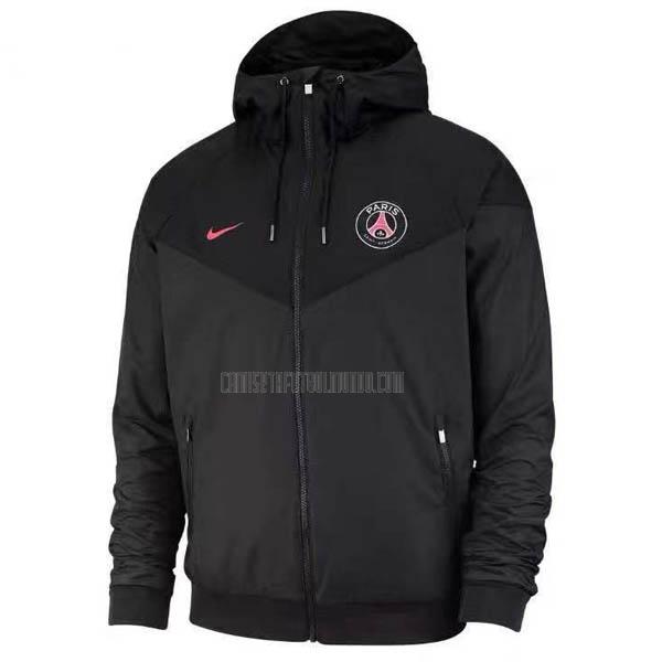 chaqueta de tormenta paris saint-germain negro 2019-20