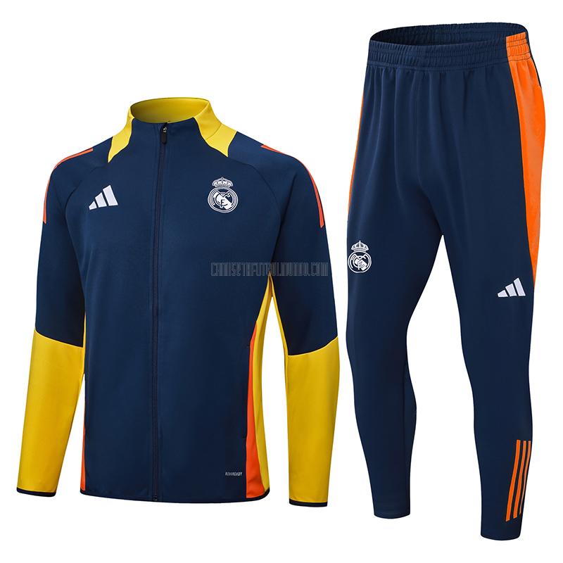 chaqueta real madrid a241217 azul marino 2024-25