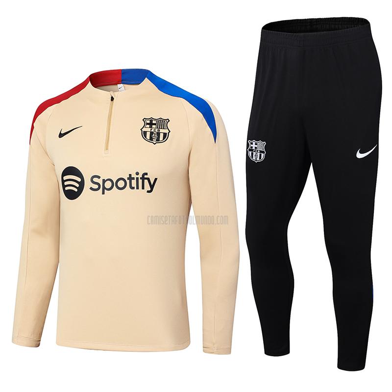 sudadera barcelona a241215 crema 2024-25