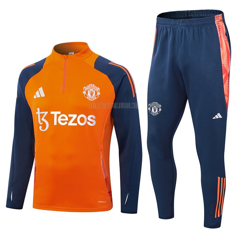 sudadera manchester united naranja