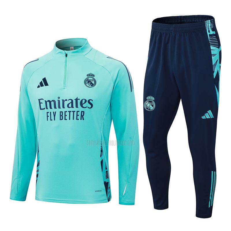 sudadera real madrid azul cian