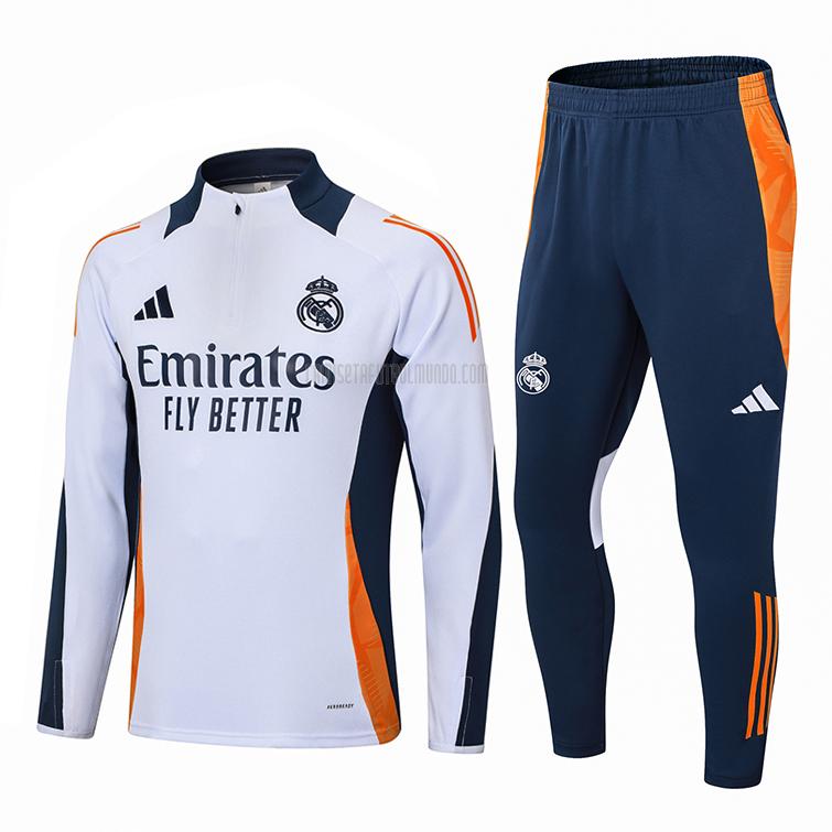 sudadera real madrid azul marino blanco