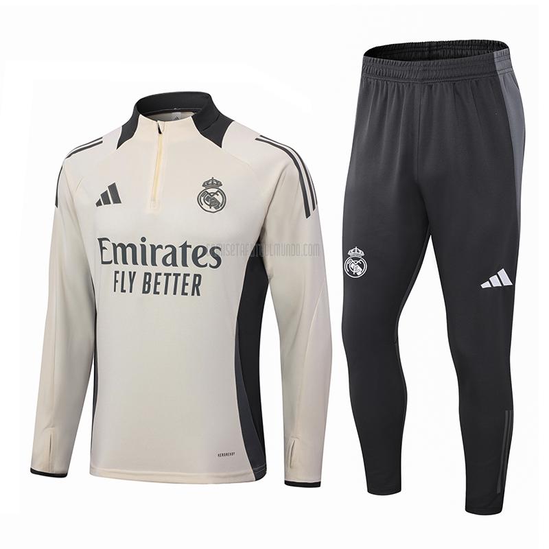 sudadera real madrid crema